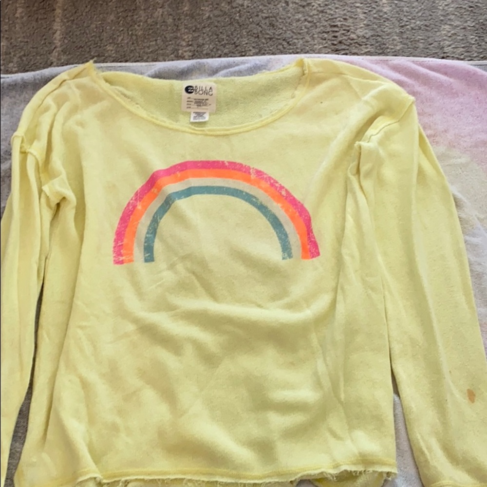 Yellow billabong sweater